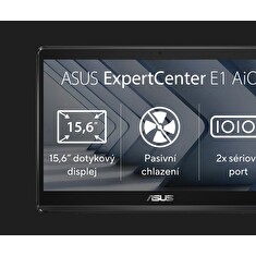 ASUS ExpertCenter E1 AiO N4500/8GB/128GB SSD/15,6" FHD/Touch/2yr Pick up & Return/Bez OS/Černá