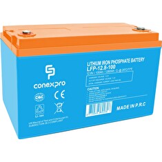 Baterie Conexpro LFP-12.8-100 LiFePO4, 12V/100Ah, M8, Bluetooth