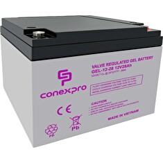 Baterie Conexpro GEL-12-28 GEL, 12V/28Ah, T12-M5, Deep Cycle