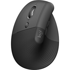 LOGITECH Lift For Business/Ergonomická/Optická/Pro leváky/4 000 DPI/USB+BT/Grafitová