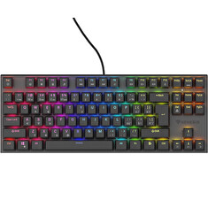 Genesis tichá herní klávesnice THOR 303/TKL/RGB/Outemu Peach/Drátová USB/CZ-SK layout/Černá