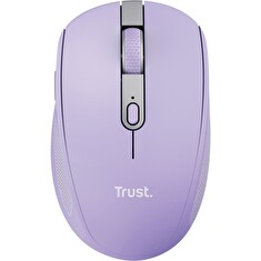 Trust Ozaa/Kancelářská/Optická/Pro praváky/3 200 DPI/USB+BT/Fialová