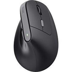 Trust Bayo II/Vertikální/Optická/Pro praváky/2 400 DPI/Bezdrátová USB/Černá