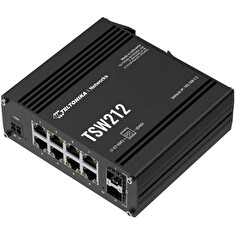 Teltonika L2/L3 Managed Switch 8 10/100/1000, 2x SFP - TSW212