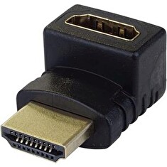 PremiumCord Adapter HDMI M/F zahnutý do pravého úhlu 90° - opačný