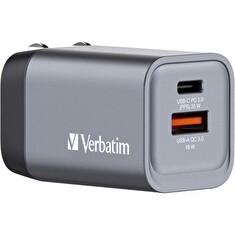 Cestovní adaptér Verbatim GNC-35, USB-C 35W, USB-A