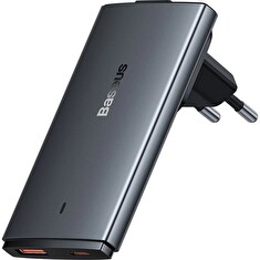 Baseus Nabíječka do sítě GaN5 Pro Ultra Slim USB-C/USB-A 65 W šedá