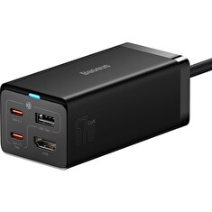 Baseus Nabíječka do sítě GaN5 Pro 2x USB-C/USB-A/HDMI 67W kabel 1.5m/USB-C kabel 1m černá