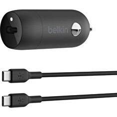 Belkin Car Charger 30W With PPS W/PVC,C-C,1M Blk