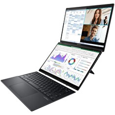ASUS Zenbook Duo 14 OLED - Intel Ultra 9 185H/32GB/2TB SSD/14"/2,8K/OLED/Touch/120Hz/2y PUR/Win 11 Pro/šedá