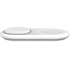 Belkin 2v1 Qi2 15W Magnetic Charging Pad, white