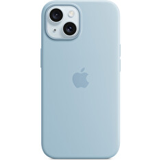 iPhone 15+ Silicone Case with MS - Light Blue