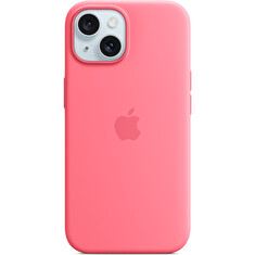 iPhone 15+ Silicone Case with MS - Pink