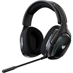 Acer Predator Galea 550 - bezdrátová herní sluchátka BT + wireless 2.4RF přes uši; 50mm neodymové měniče; odnímatelný