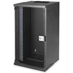 DIGITUS DN-49105 Nástěnná skříň 12U, SOHO PRO, nesmontovaná, 10", 595 x 315 x 300 mm, černá (RAL 9005)