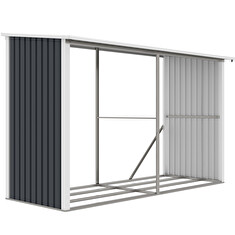 Přístřešek na dřevo G21 WOH 682 - 302 x 119 cm, antracitový