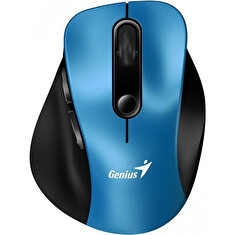 Genius Ergo 9000S/Ergonomická/Optická/Pro praváky/2 400 DPI/Bezdrátová USB + Bluetooth/Černá-modrá