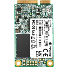 TRANSCEND MSA220S 128GB SSD disk mSATA, SATA III 6Gb/s (3D TLC), 560MB/s R, 500MB/s W