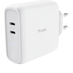 TRUST MAXO 65W 2P USB-C CHARGER WHT