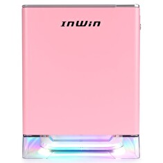 In Win A1 Plus/Mini ITX/Transpar./Růžová/650W/80PLUS Gold