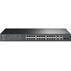 TP-Link TL-SL2428P JetStream Switch L2/L3/L4 QoS a IGMP 24x10/100 Mbps 2xSFP PoE+, OMADA SDN