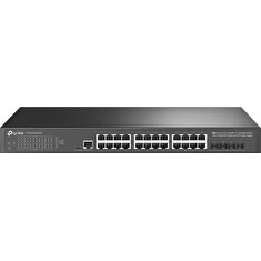 TP-Link TL-SG3428X-UPS JetStream L2 Switch 24x GElan 4x10GE SFP+ a záložním UPS napájením