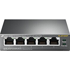 TP-Link TL-SF1005P - PoE switch, 5xLAN/4xPoE, 58W