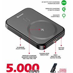 SWISSTEN POWER BANK PD 20W 5000 mAh (kompatibilní s MagSafe)