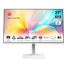 MSI monitor Modern MD272QXPW, 27" IPS/2560 x 1440 (WQHD)/100Hz/1ms/HDMI/DP/USB/USB-C/Výškově nastavitelný/Pivot