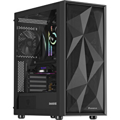 Genesis DIAXID 605F/Midi Tower/Transpar./Černá