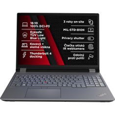 Lenovo ThinkPad P/P16 Gen 2/i7-14700HX/16"/QHD/32GB/1TB SSD/RTX 2000A/W11P/Black/3R