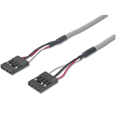 Digitus CD Audio Cable, 2 X 4 Pin F 2,54 mm 3 Wire, 0,5m