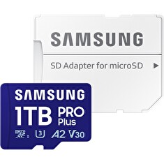 Samsung PRO Plus/micro SDXC/1TB/UHS-I U3 / Class 10/+ Adaptér/Modrá