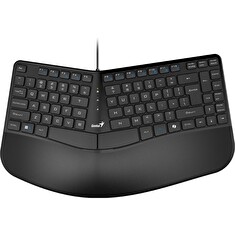 Genius Ergo KB-700 Klávesnice, drátová, ergonomická, Copilot klávesa, USB, 1,5m, CZ+SK layout, černá