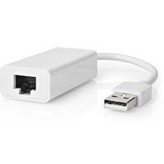 Nedis CCGB60950WT02 - Síťový adaptér USB | USB 2.0 | 100 Mbps | USB-A Zástrčka | RJ45 Zásuvka | 0.20 m | Bílá