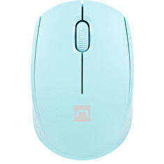 Myš Natec STORK + podložka ZDARMA/Kancelářská/Optická/1 600 DPI/Bezdrátová USB/Modrá