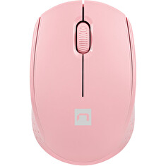 Myš Natec STORK + podložka ZDARMA/Kancelářská/Optická/1 600 DPI/Bezdrátová USB/Růžová