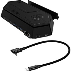 MSI Nest Docking Station, dokovací stanice pro MSI Claw, USB-C kabel, HDMI, USB, RJ45