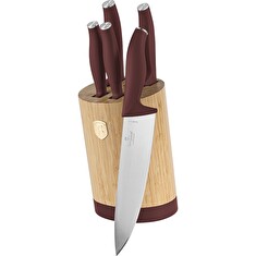 Sada nožů Berlingerhaus se stojanem Bamboo 6 ks Leonardo Collection