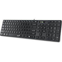 Genius Slimstar 126, Klávesnice, drátová, CZ+SK layout, Copilot klávesa, USB, černá