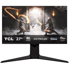 TCL LCD herní 27R83U 27" Mini LED/VA/3840×2160@160Hz/1ms/1400cd/2xHDMI/DP/4xUSB/USB-C/Repro/Pivot/VESA