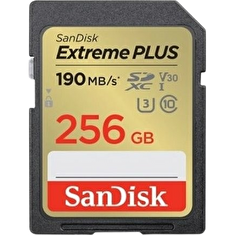 SanDisk Extreme PLUS SDXC 256GB 190MB/s V30 UHS-I