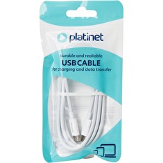 Platinet Datový Kabel USB-C - USB-C 5A, 100W, 1,5m, 480 Mbps, bílý
