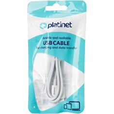 Platinet Nabíjecí Kabel USB-C - USB-C 3A, 60W, 1m, bílý