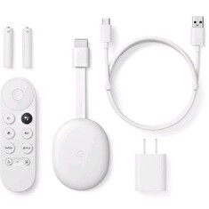 Google Chromecast 4 (with Google TV controller) + adaptér