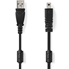Nedis CCGL60810BK20 - USB Kabel | USB 2.0 | USB-A Zástrčka | UC-E6 8-Pins Zástrčka | 2.00 m | Kulatý | PVC | Černá