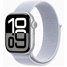 Apple Watch S10/42mm/Silver/Sport Band/Blue Cloud