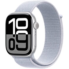 Apple Watch S10/46mm/Silver/Sport Band/Blue Cloud