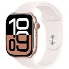 Apple Watch S10/46mm/Rose Gold/Sport Band/Light Blush/-M/L