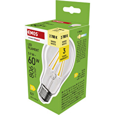 EMOS LED FLM A60 5,9W(60W) 806lm E27 WW